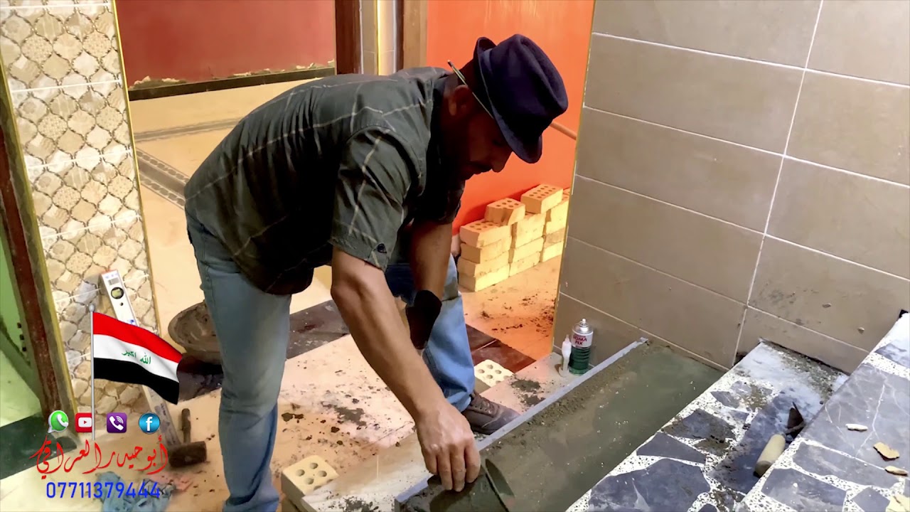 تغليف الدرج الدرج القديم .بالمرمر والكرانيت .