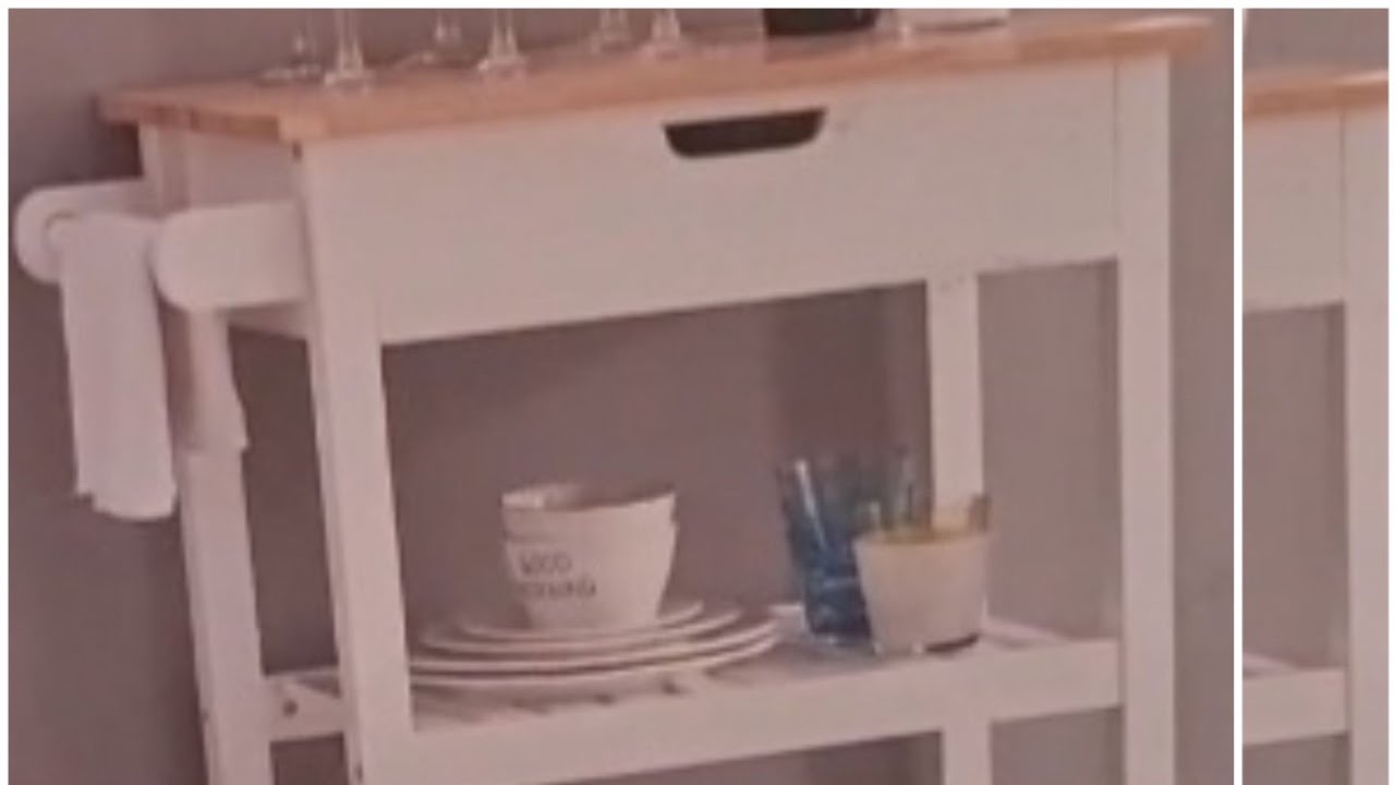 Unboxing and Assembling Alexa Kitchen Cart #alexa  #kitchen #diy