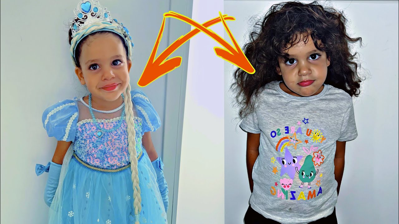 Amira passe toute la journée en Elsa de la Reine des neiges🛍❤️