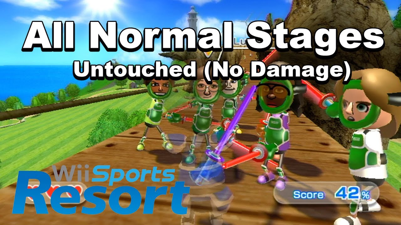 Swordplay Showdown - All Normal Stages Untouched (No Damage) - Wii Sports Resort