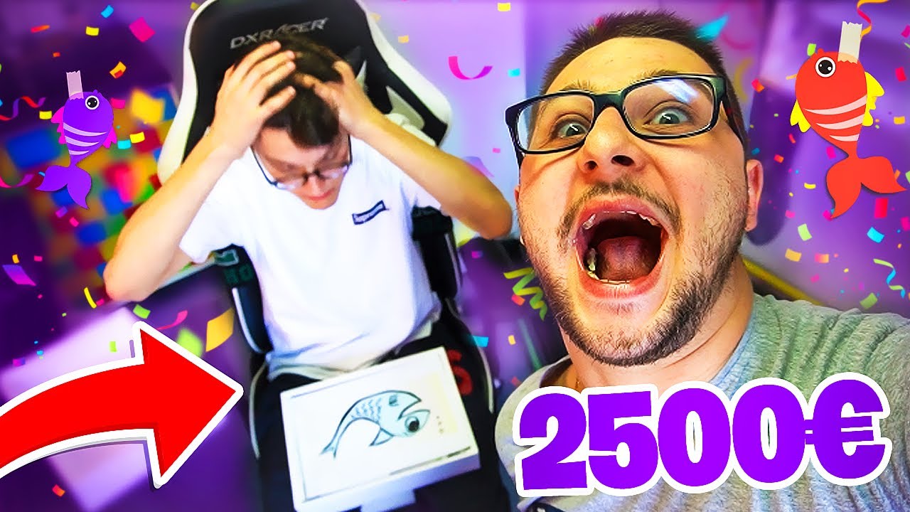 J'OFFRE UN CADEAU À 2500 € à JEANFILS !  IL PÈTE UN CÂBLE ! ( PRANK )