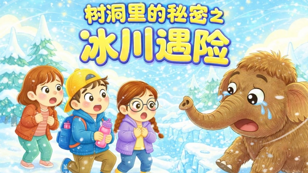 【2026 星星屋睡前绘本】EP11 《树洞里的秘密：冰川遇险之拯救猛犸小象》｜儿童睡前故事｜中文童话｜晚安故事 |治愈童话｜安睡故事
