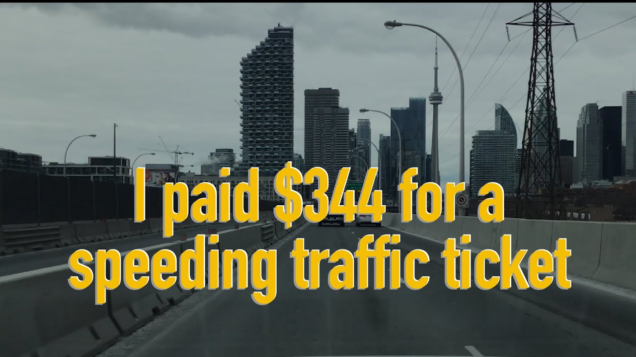Streets of Ontario - I paid $344 for a speeding traffic ticket