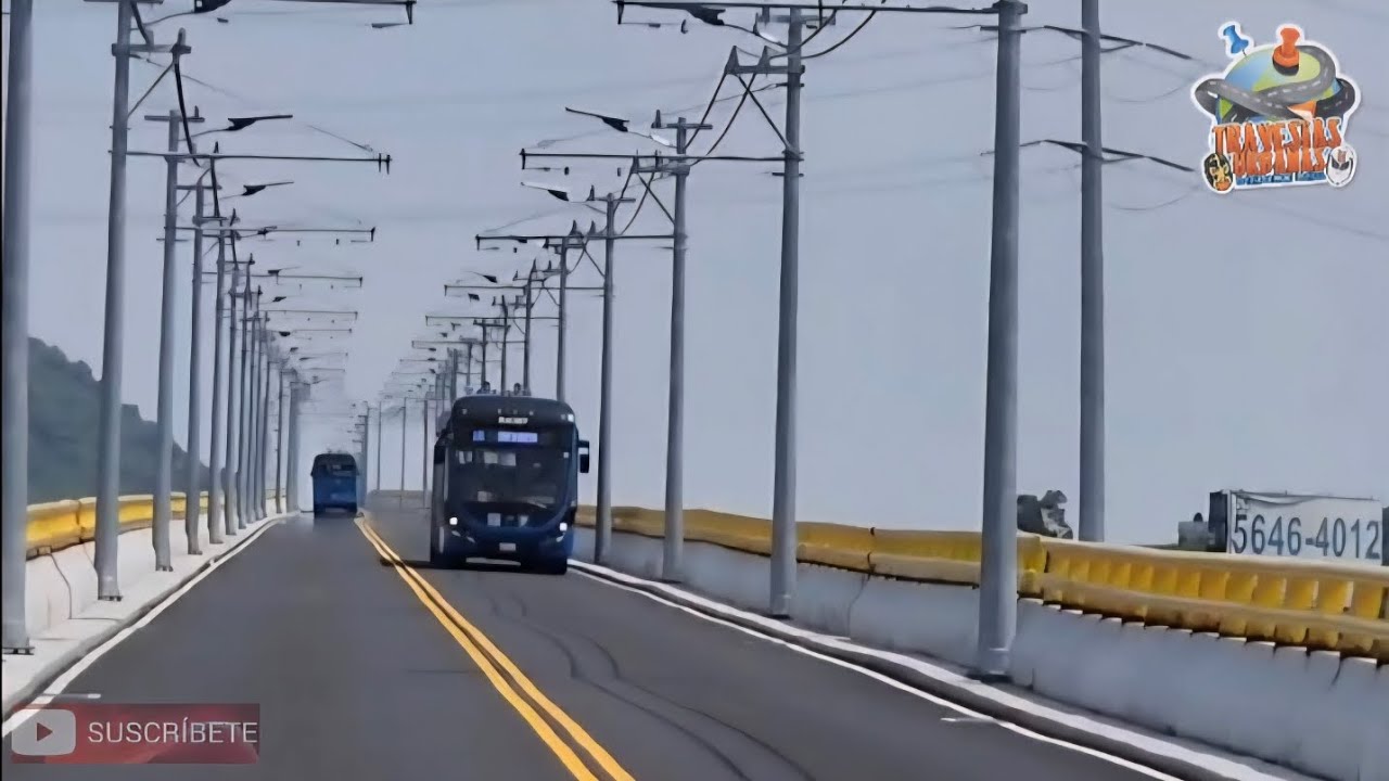 TROLEBUS LINEA 10 SANTA MARTHA - CHALCO DESDE TECOLOXTITLAN IZTAPALAPA.YA ABRIERON LAS ESTACIONES!!