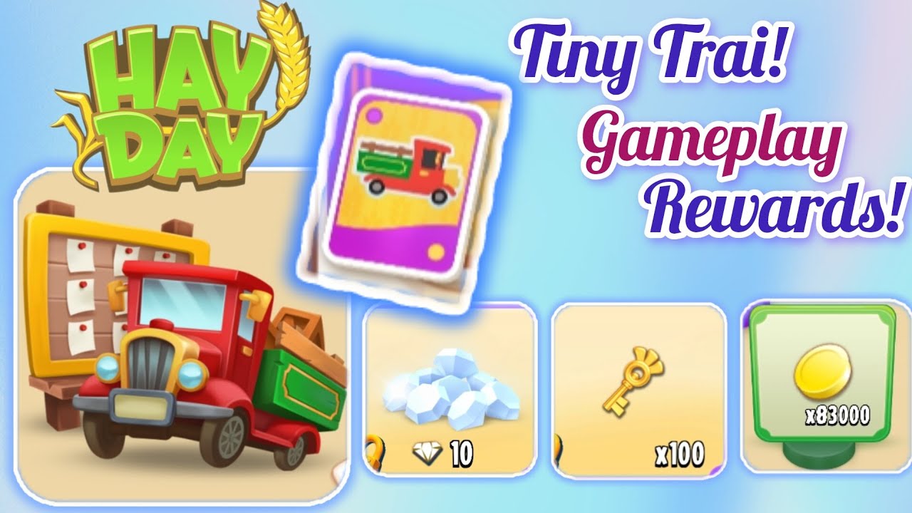 Hay Day: Tiny Trail Gameplay + Rewards ( Diamonds, Golden Keys & Coins) 