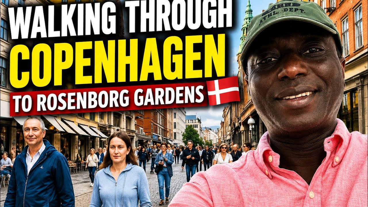 Copenhagen Denmark Walk 🇩🇰 | Street Tour to the Stunning Rosenborg Gardens