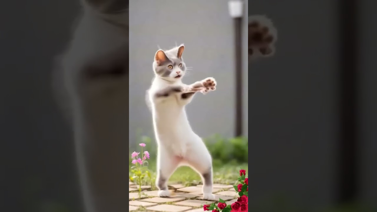 belly dance😺 #cat #funny #cute #trend #cut from #geen stick #new #youtube