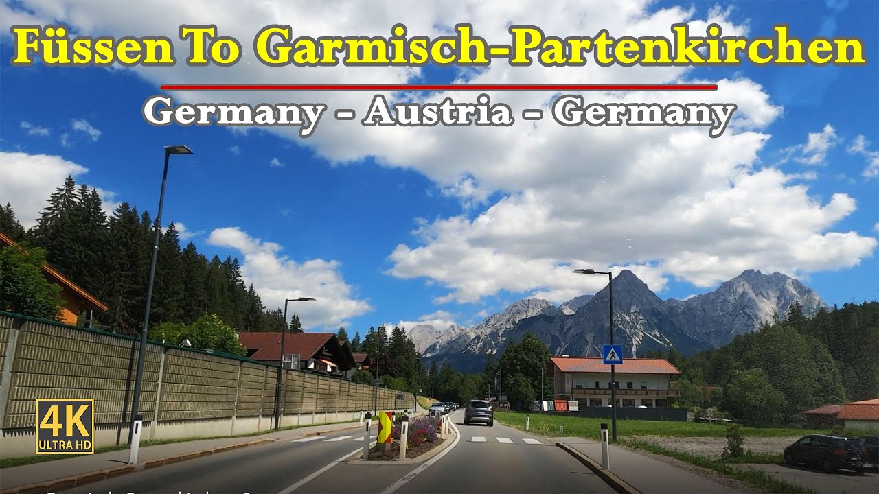 Füssen To Garmisch-Partenkirchen In Germany 🇩🇪 | Road Trip in 4K | POV Driving