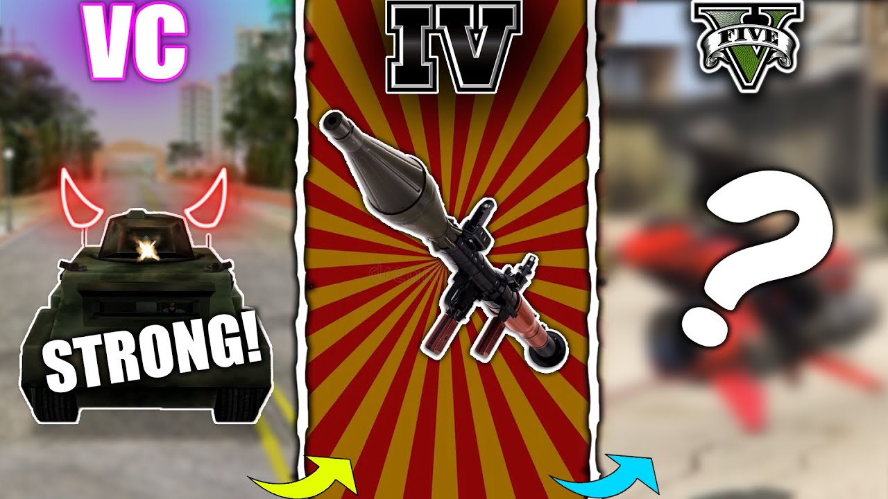 MOST DEADLY/Dangerous Weapons in GTA Games (GTA 3 → GTA 5)