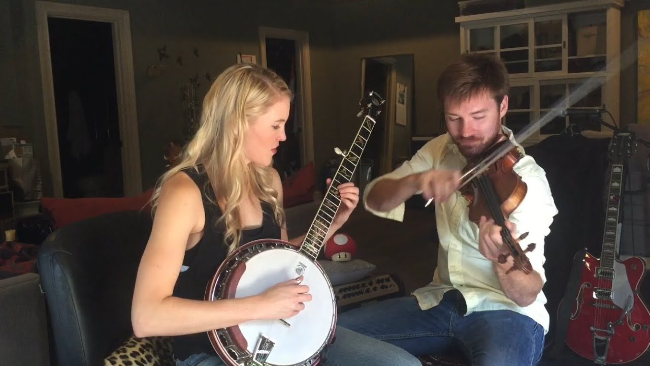 Super Mario Theme on Banjo & Fiddle: by Ashley Campbell and Eli Bishop