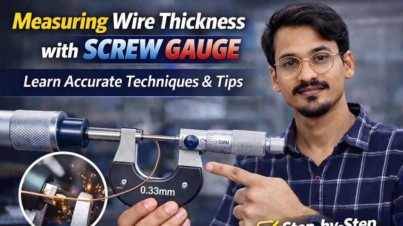 Screw Gauge Practical | Wire Diameter Measurement (Step-by-Step)
