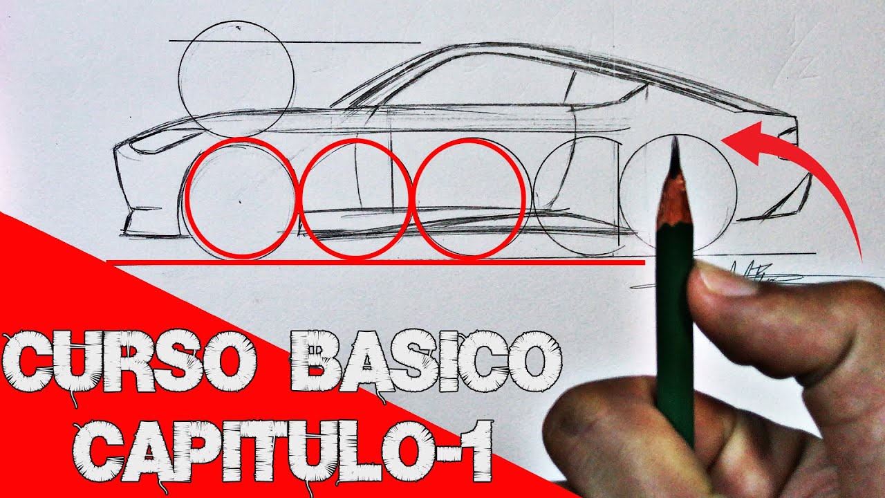 Como DIBUJAR un AUTO - CURSO BASICO - CAPITULO 1