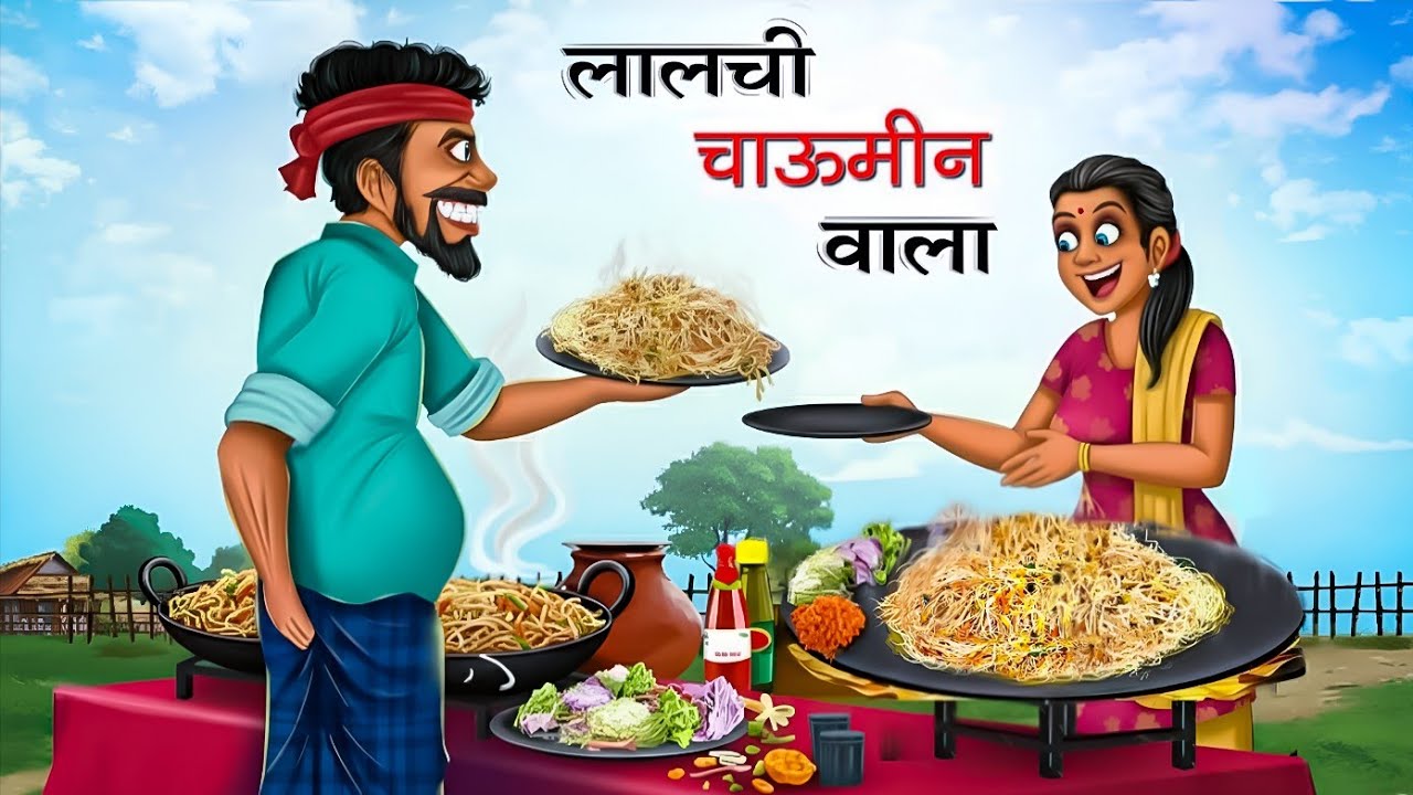 लालची चाऊमीन वाला | Heart Touching Moral Story | Hindi Stories | Hindi Kahani