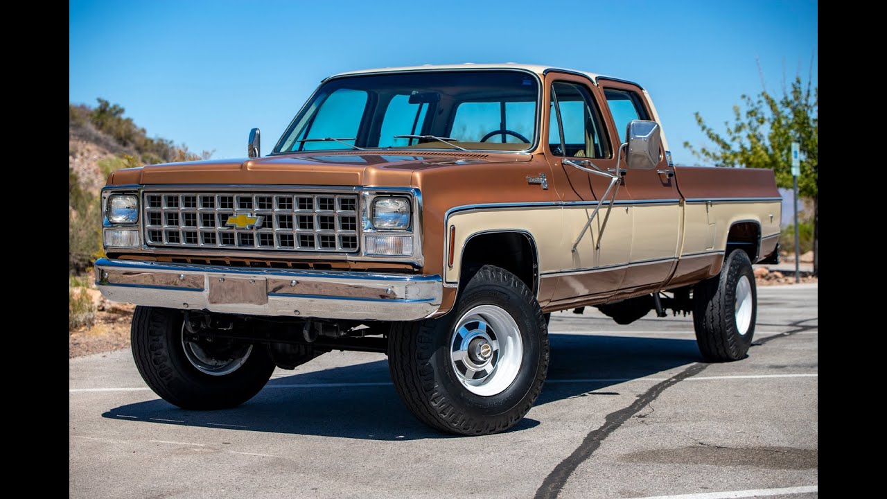 Chevrolet Silverado Crew Cab K30 1980 года выпуска, 4x4, 4SD, оригинальный пробег 56 тыс. миль. О...