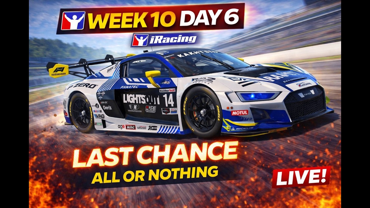 iRacing Week 10 Day 6 🔥 Last Chance Push | Multiclass Battles LIVE