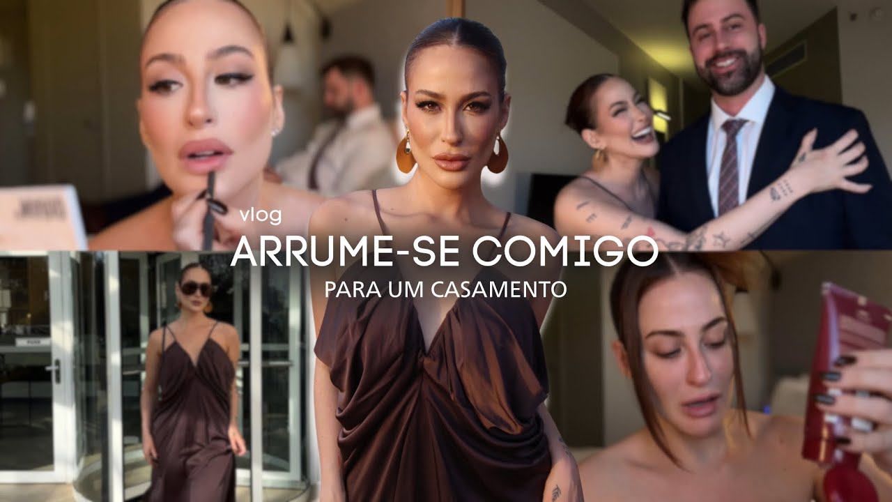 SE ARRUME COMIGO PARA UM CASAMENTO | grwm vlog 