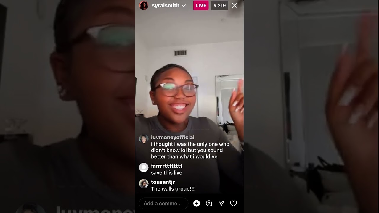 @syraismith live in insta 5/18/23🔥🔥