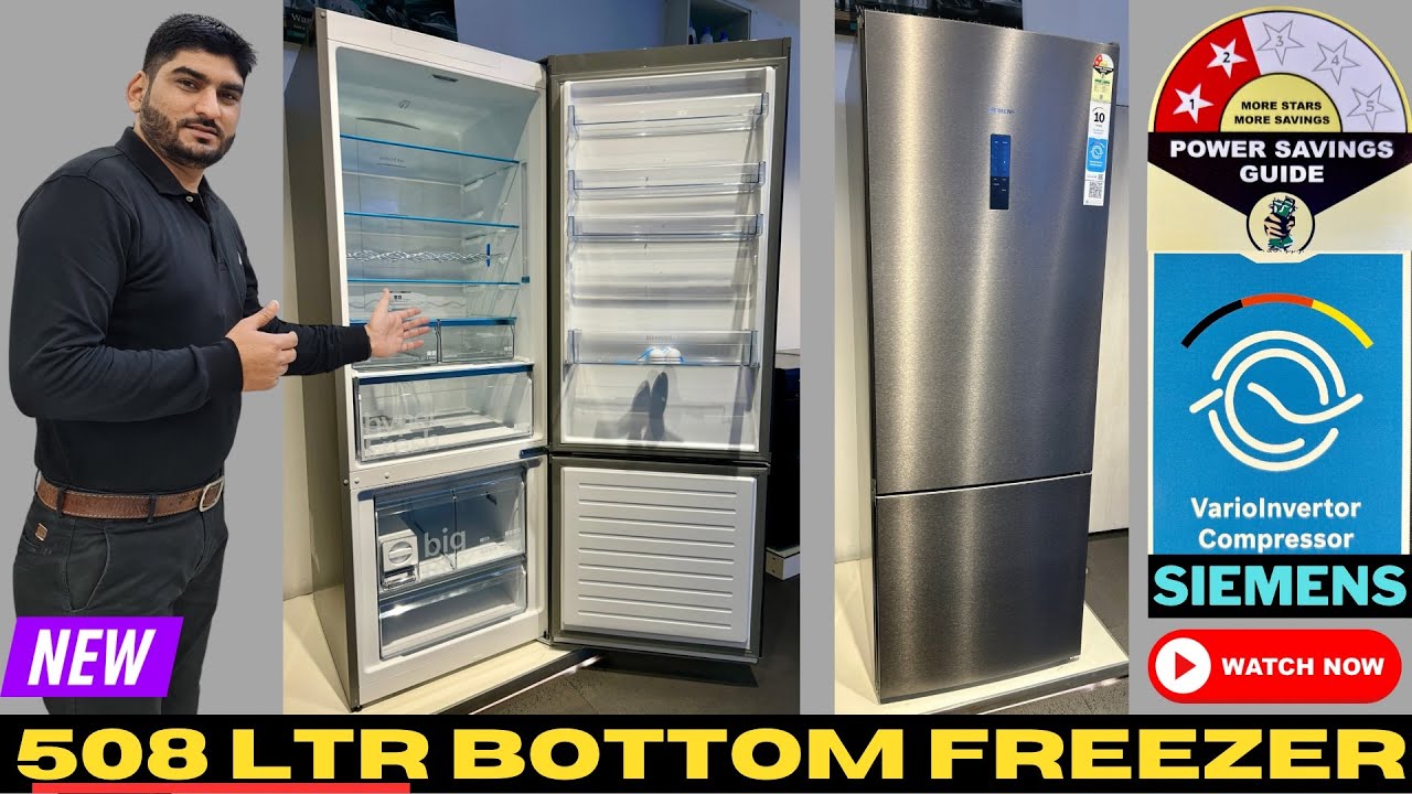 Siemens KG56NCX41I Bottom Freezer Refrigerator – Features, Functions & Review