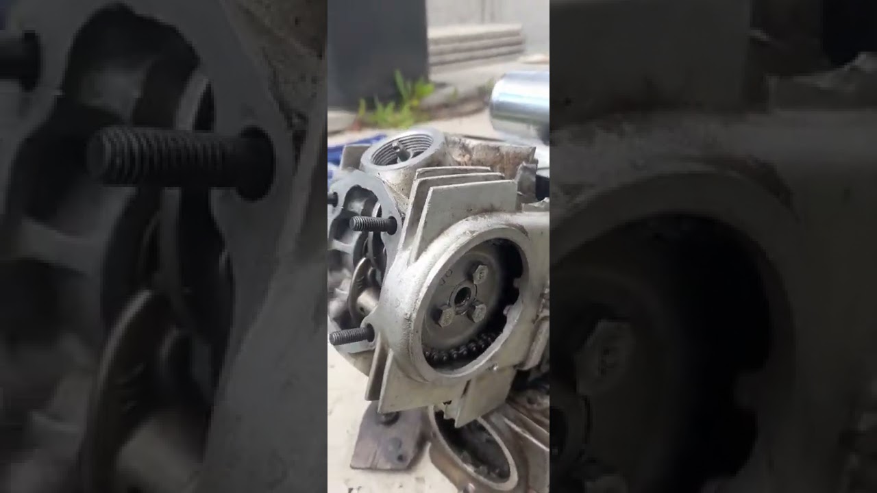 PUNEREA LA PUNCT A UNUI MOTOR IN 4T DE 107CC(MONTARE CHILOASĂ)PART 