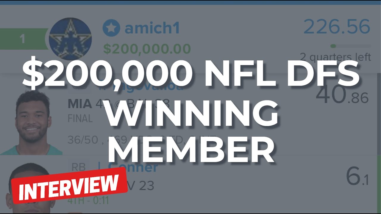 ИНТЕРВЬЮ: Победитель турнира NFL DFS GPP на 200&nbsp;000 долларов на FanDuel &mdash; участник Occupy Fantasy...