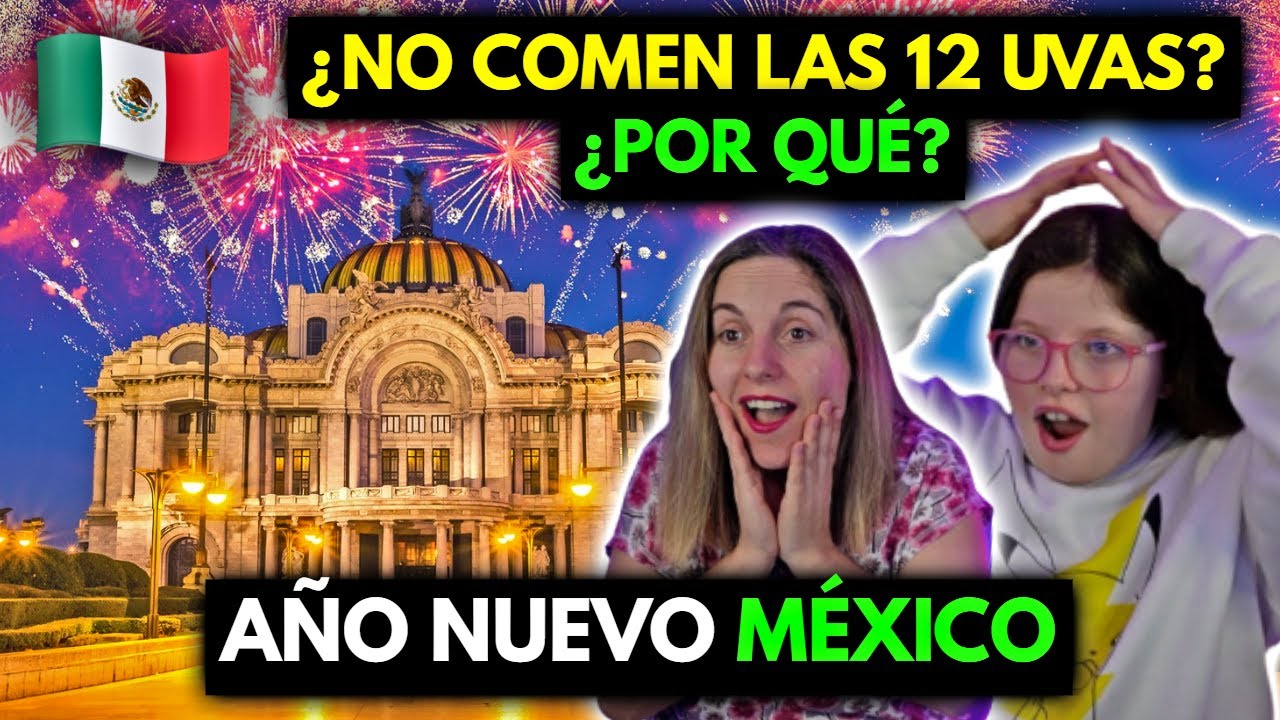 🇪🇸 MI HIJA ESPAÑOLA NUNCA VIÓ ALGO COMO EL AÑO NUEVO en MÉXICO ¿NO COMEN las 12 UVAS? ¡Feliz 2023!