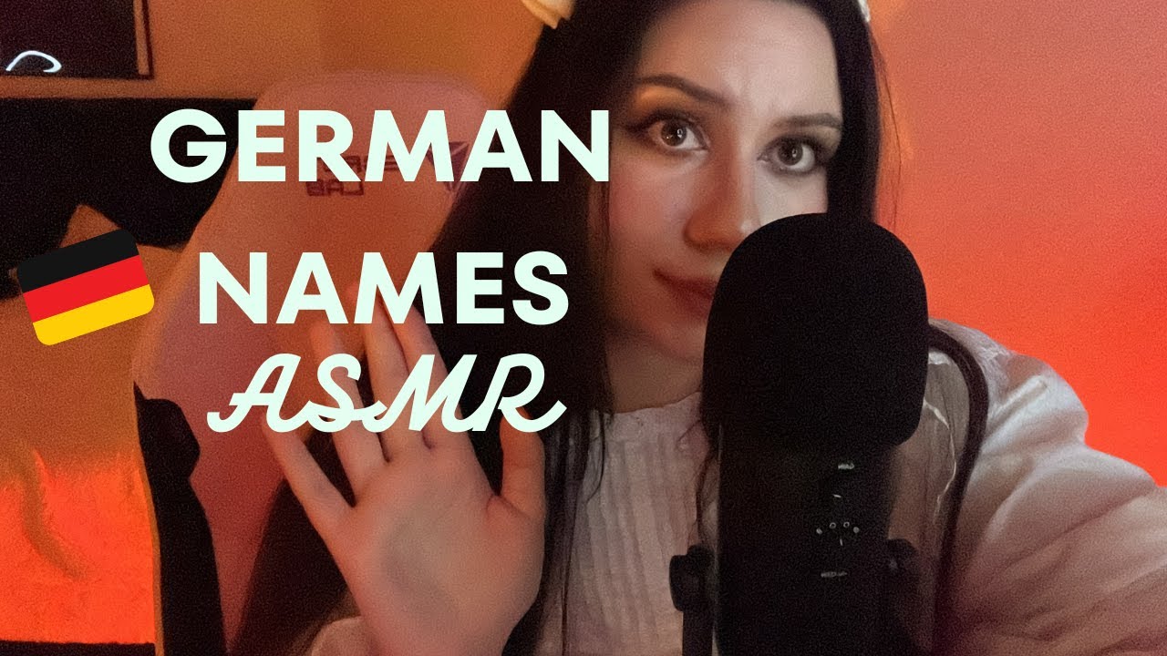 Deutsche Namen ASMR l German boys and girls names l Deutsch ASMR l German ASMR