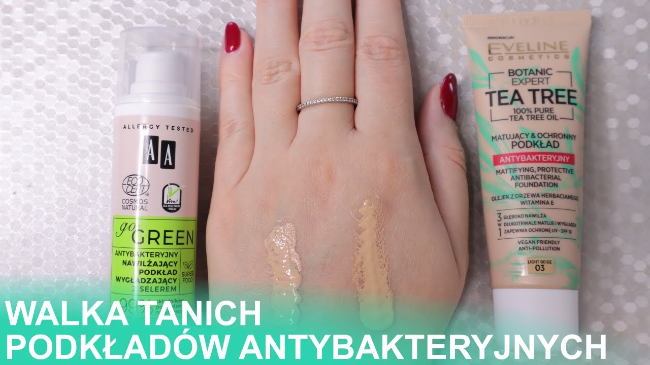 WALKA TANICH PODKŁAD&Oacute;W ANTYBAKTERYJNYCH: AA GO GREEN 🥬 EVELINE TEA TREE 🌿