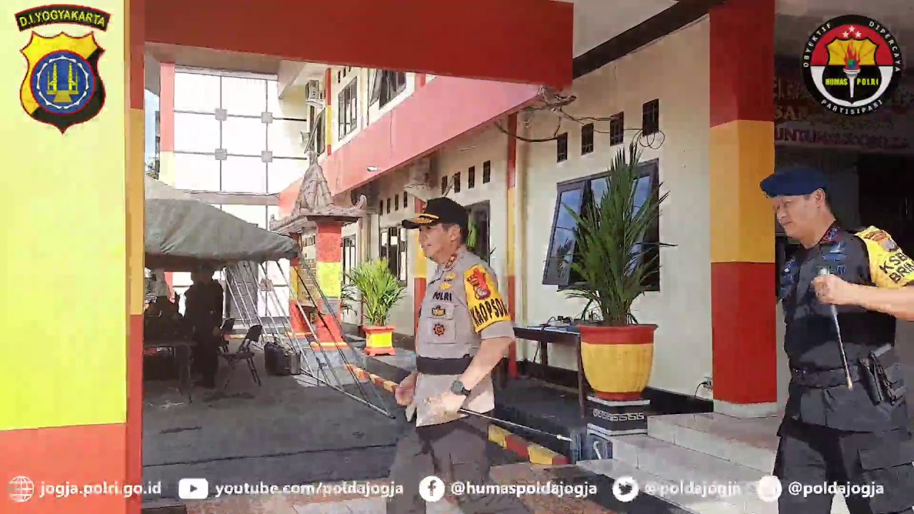 KUNJUNGAN KERJA KAPOLDA DIY IRJEN POL Drs. ASEP SUHENDAR, M.Si KE MAKO SATBRIMOB POLDA DIY