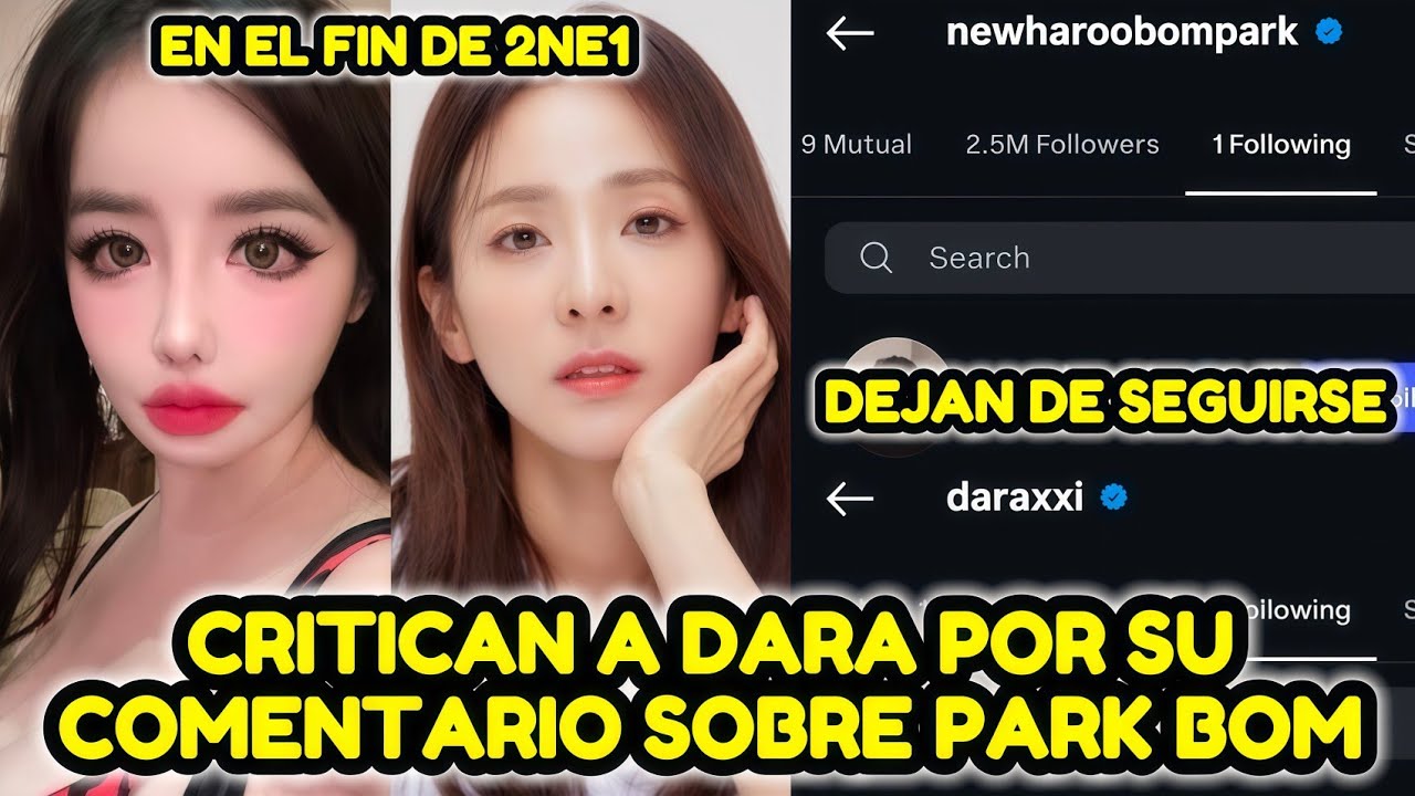 CRITICAN A DARA POR SU COMENTARIO SOBRE PARK BOM + FANS CANSADOS DE CREAN ESQUIZOFREN1CA A LA IDOL