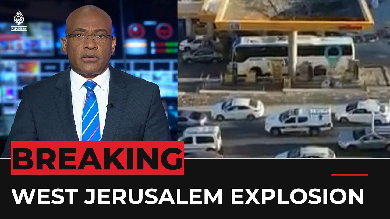 Explosion reported near a Jerusalem bus stop
