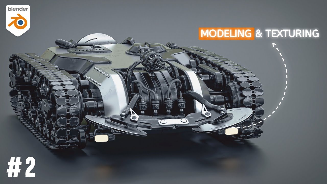Полный курс Advanced Blender | Создание механизма из шины | Часть 2