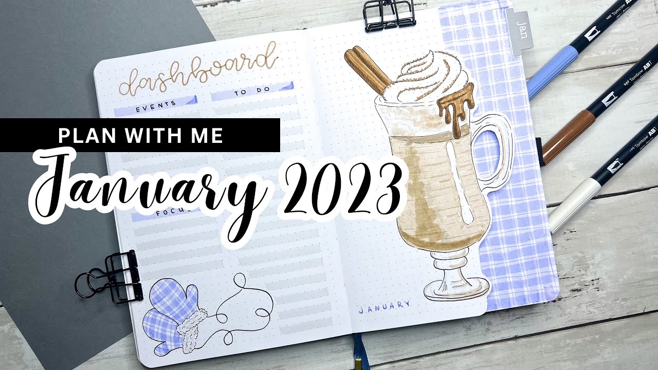 PLAN WITH ME || January 2023 Bullet Journal Setup