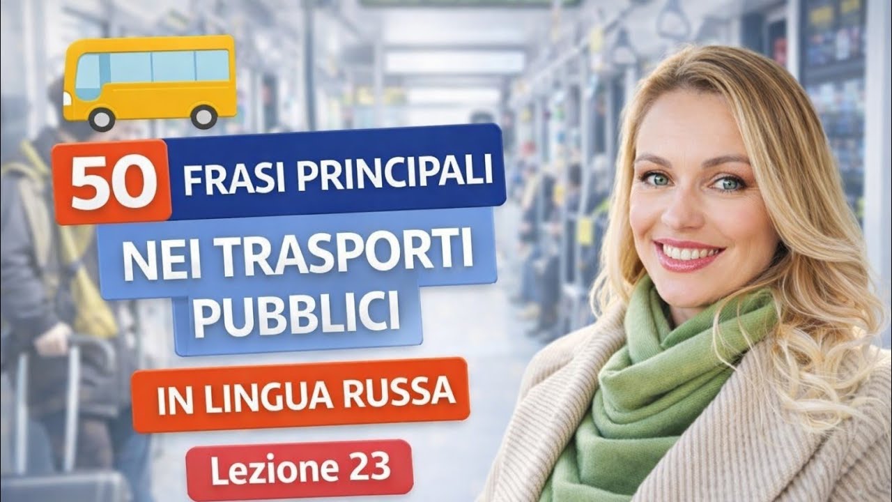 50 FRASI PRINCIPALI NEI TRASPORTI PUBLICI IN LINGUA RUSSA Lezione 23