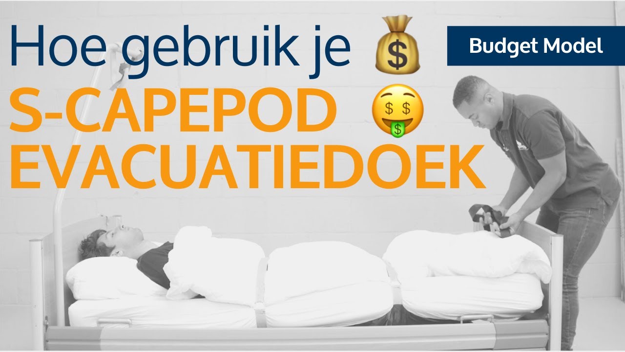 🧐 Hoe gebruik je Evacuatiedoek S-CAPEPOD - Budget Model? Laat bedlegerige personen niet achter.