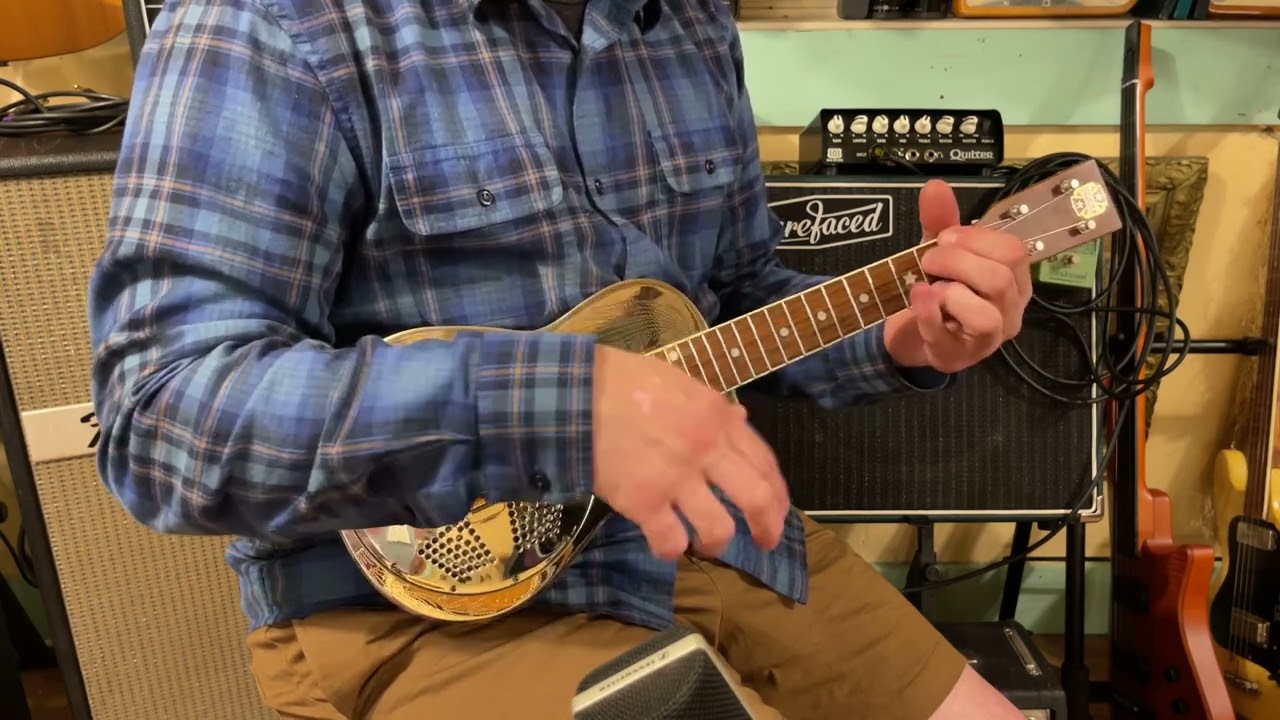 2010s Republic engraved resonator ukulele