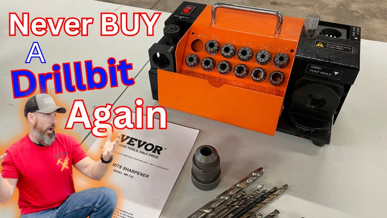 Vevor drill bit sharpener review and Demo works Awesome