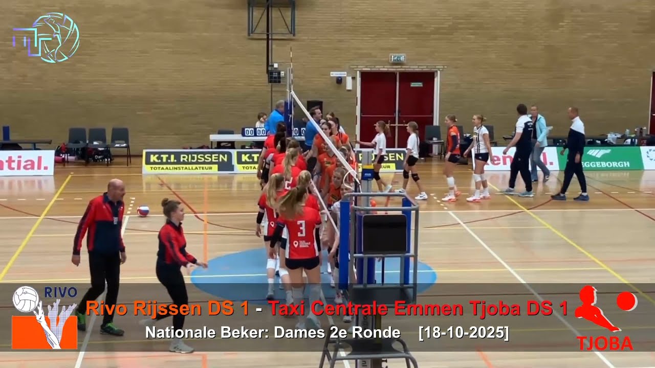 Volleybal Dames Nationale Beker 2e Ronde: Rivo Rijssen D1 - Taxi Centr. Emmen Tjoba D1 [18-10-2025]