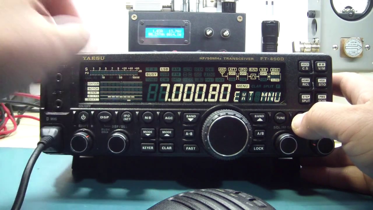 Yaesu ft 450 D pequena reparação