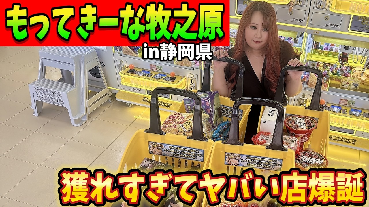 【クレーンゲーム】静岡県牧之原市にオープンするゲーセンがマジで獲れすぎる件【もってきーなMAKINOHARA店】