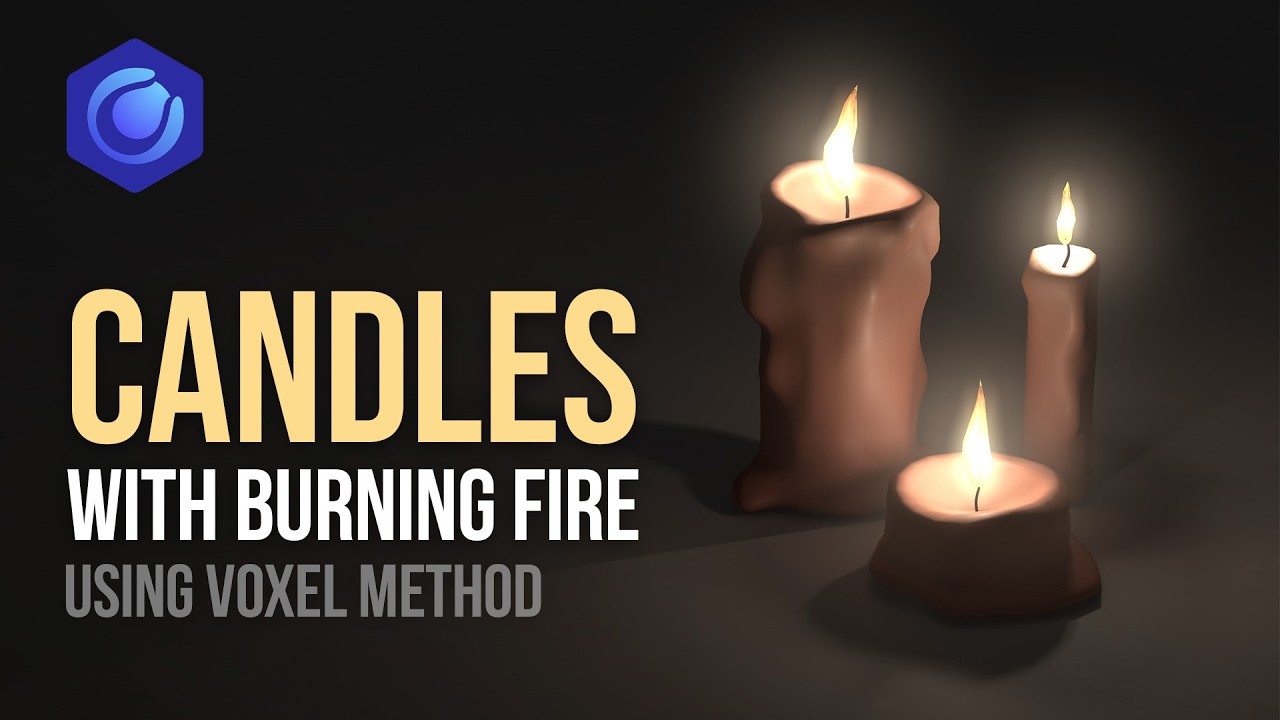 Cinema 4D: How to make candles with flame using the voxel method
