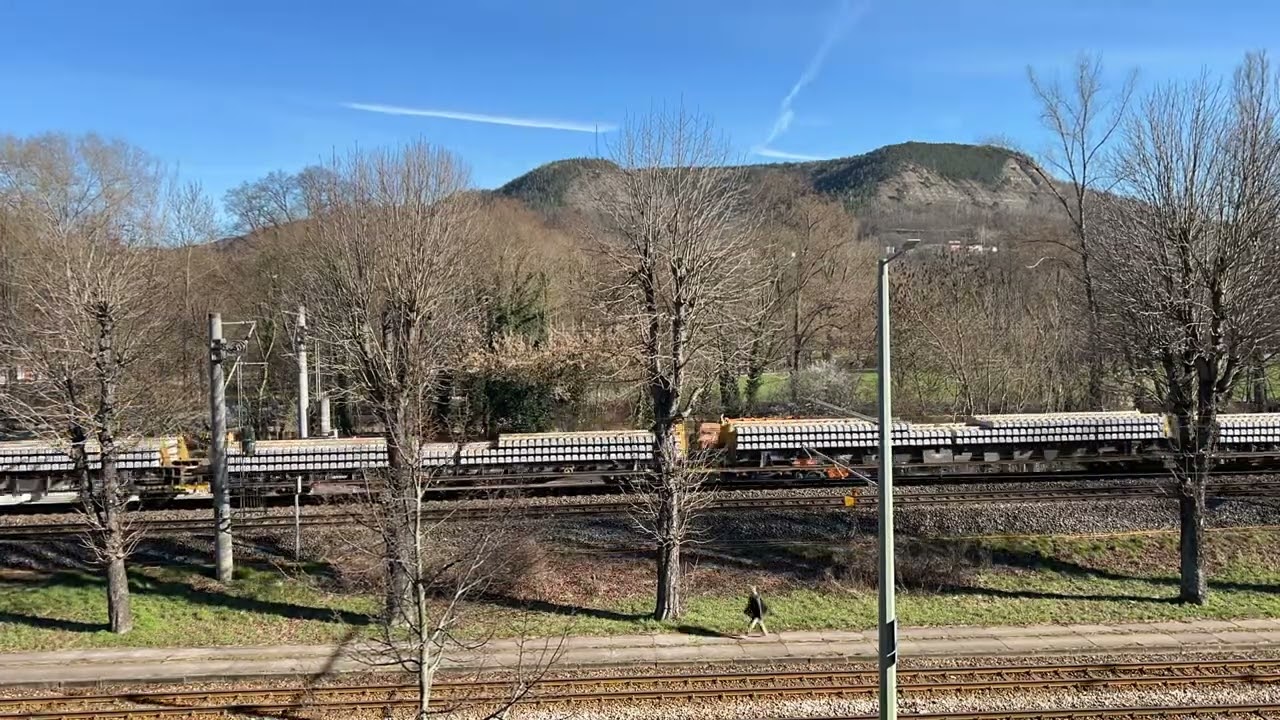 Zeitraffer vom Schwellentausch der Saalebahn. März 2023