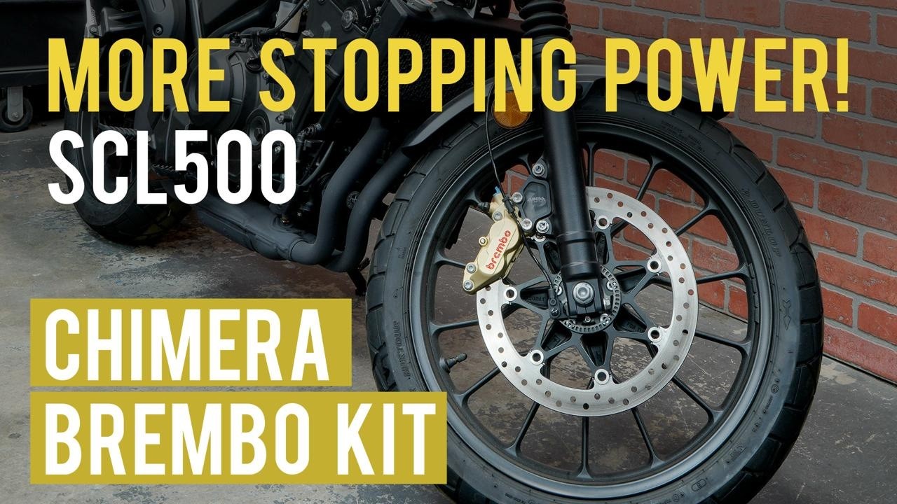 Модернизация тормозных суппортов Brembo для Honda SCL500 от Chimera Engineering - Steady Garage