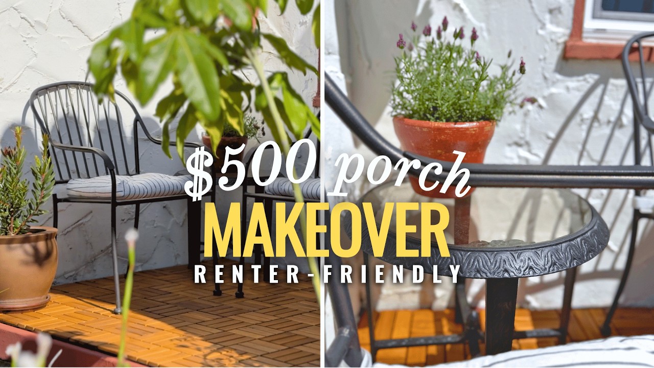 I Spent $500 on a Front Porch Makeover as a Renter | Was It Worth It?
