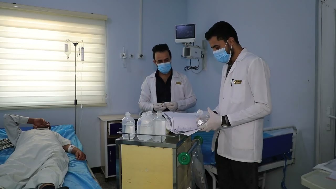 على الخدمات العلاجية التي تقدم للمرضى الراقدين في مستشفى الامام الحسين التعليمي