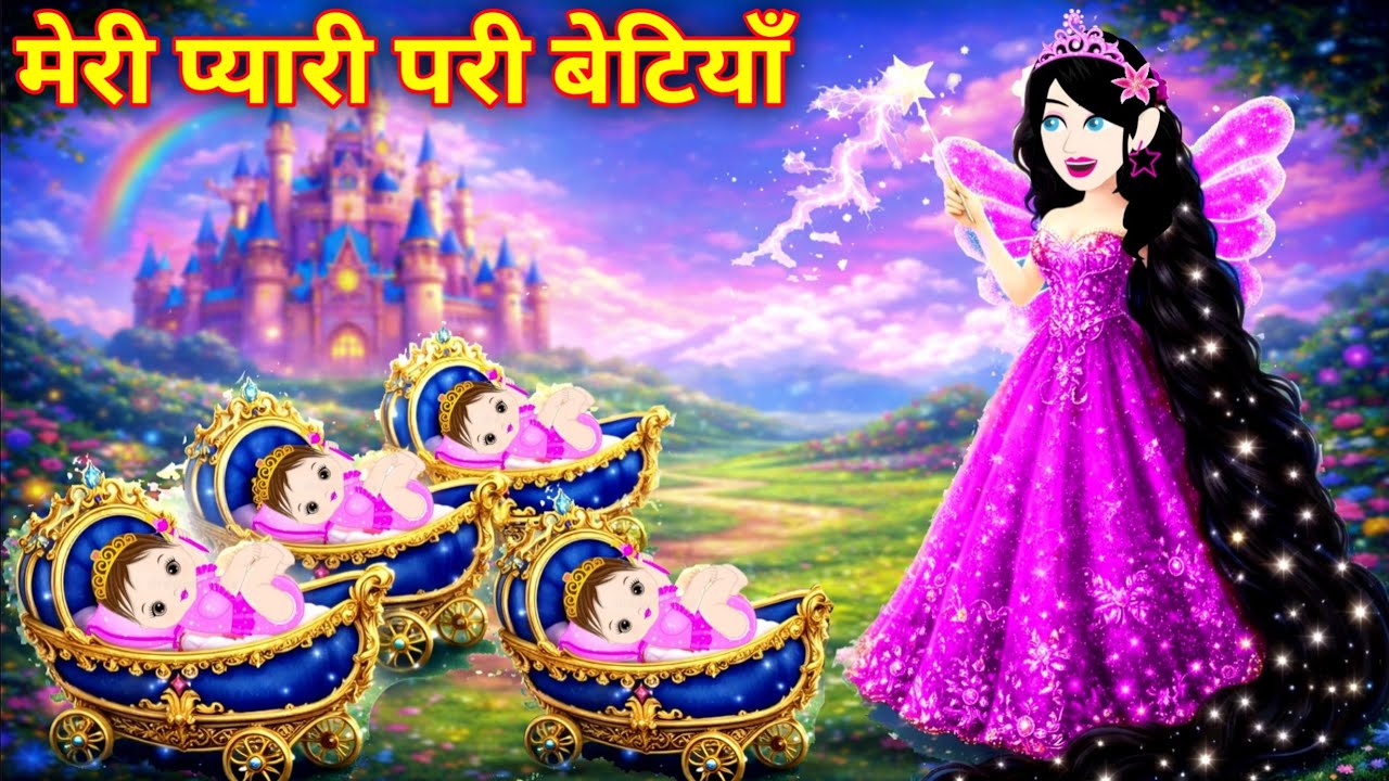 मेरी प्यारी परी बेटियां - Pari Ki Kahani | Hindi Stories | Magical Moral Story | Lahenga TV