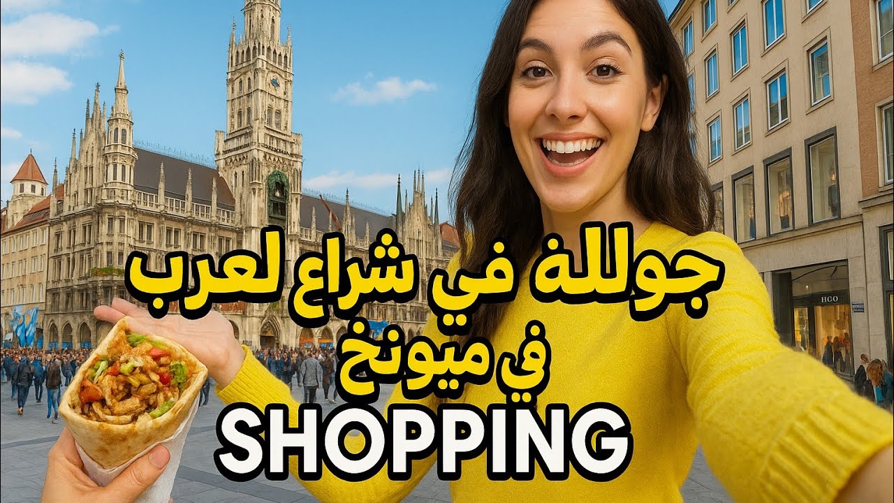 جولة في شوارع ميونخ في شارع العرب واكلنا شاورما 🇩🇪😎🙂