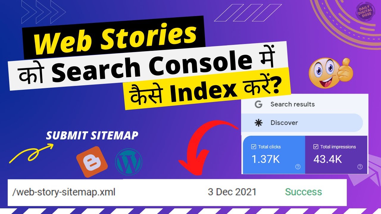 How to Index Web Stories in Search Console | Submit Web Stories Sitemap in Console | Web Stories