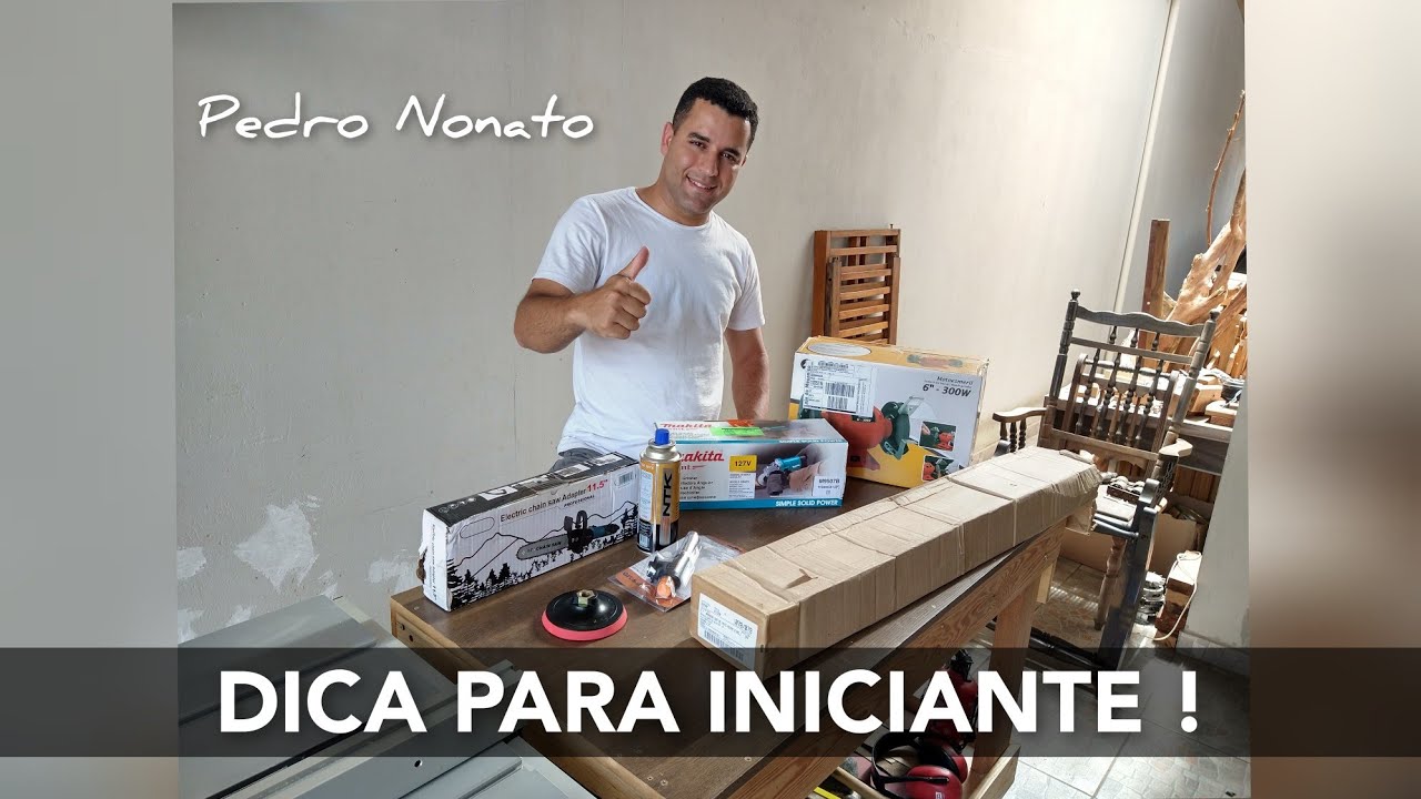 Oficina Hobby e Ferramentas Novas (TOUR PELA OFICINA / MARCENARIA). Woodworking