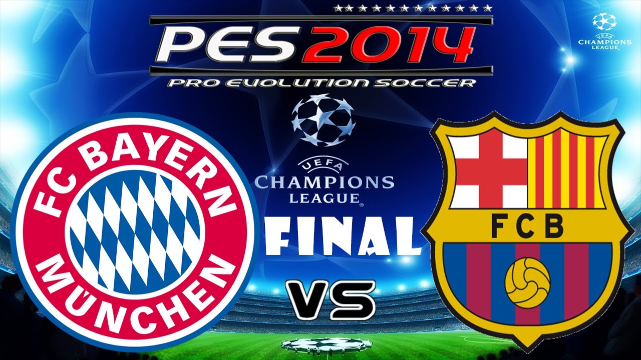 PES 2014 UEFA Champions League FINAL FC Bayern Munchen vs FC Barcelona