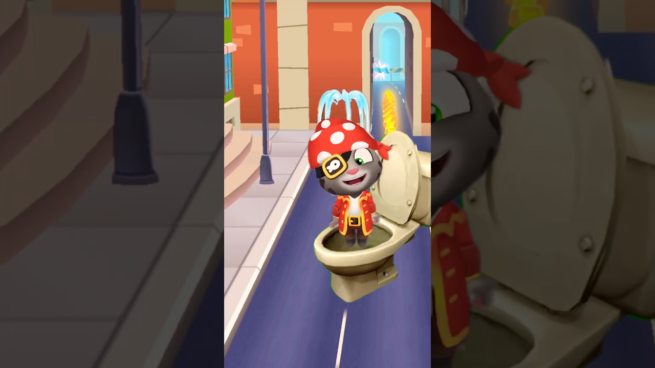 Captain Tom VS Skibidi Toilet 💥😂 | Epic Funny Battle in Talking Tom Gold Run! #shorts
